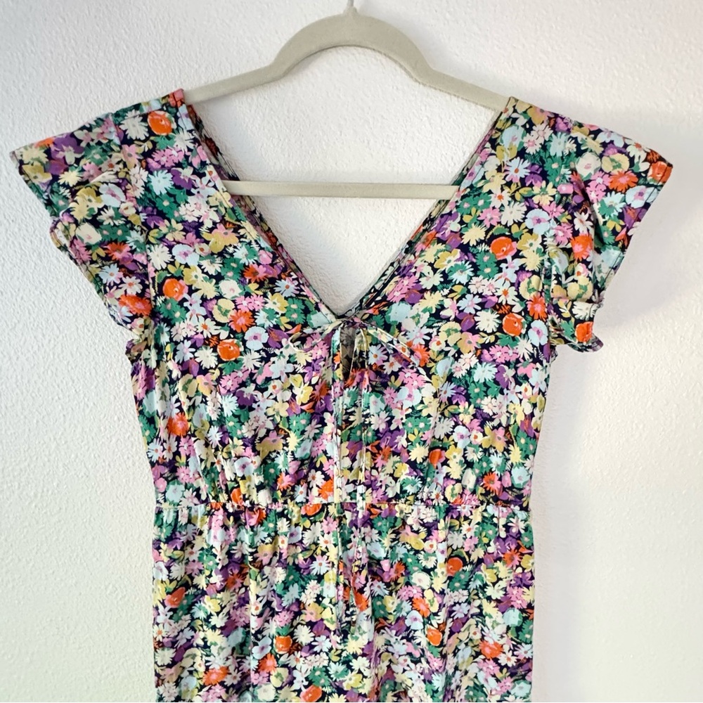 GAP Multicolor Floral Midi Dress